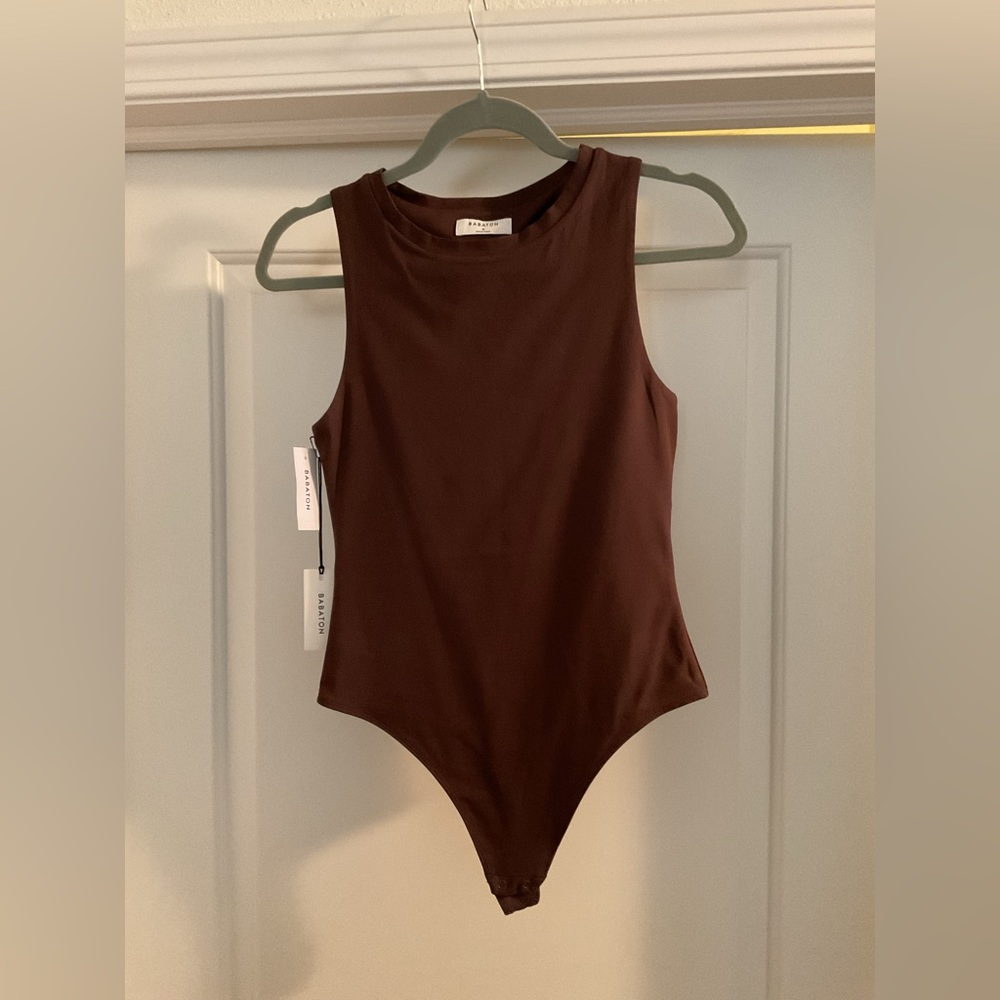 Aritzia Babaton Contour Bodysuit - Coffee Bean